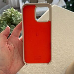 Beats by Dre Orange and Cream Phone Case 16 pro max
